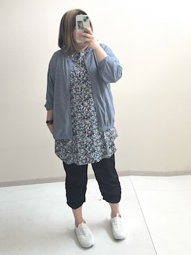 「nissen（ニッセン）のアイテム（ジャケット/アウター）」を使った、kinakoさんさん（レディース・163cm）の春コーディネート