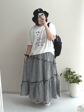 kinakoさんさん（レディース・163cm）の夏コーディネート