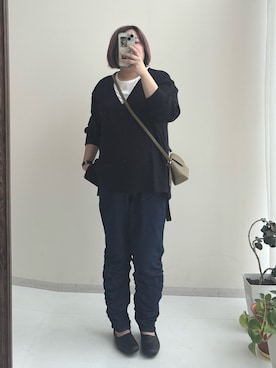 「アイテム（チュニック）」を使った、kinakoさんさん（レディース・163cm）の秋コーディネート