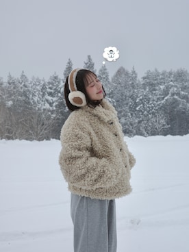 「LIAN（リアン）のアイテム」を使った、asupiさん（レディース・154cm）の冬コーディネート