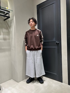 「BEAVER（ビーバー）のアイテム（パンツ）」を使った、門田 飛勇馬さん（メンズ・165cm）の夏コーディネート