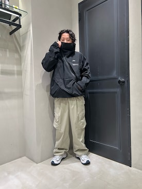 「アイテム（スニーカー）」を使った、門田 飛勇馬さん（メンズ・165cm）の秋コーディネート