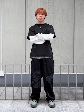 岩崎虎茉吏さん(メンズ・172cm)の春コーディネート