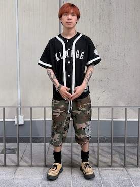 岩崎虎茉吏さん(メンズ・172cm)の春コーディネート