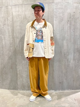 「PAYDAY(ペイデイ)のアイテム」を使った、小山さん(メンズ・171cm)の秋コーディネート