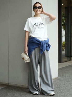 「AUTRY（オートリー）のアイテム」を使った、MIZUさん（レディース・162cm）の春コーディネート