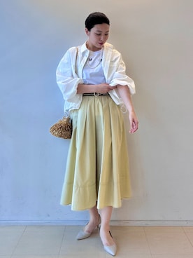 「IENA（イエナ）のアイテム（アクセサリー）」を使った、tomoさん（レディース・165cm）の春コーディネート