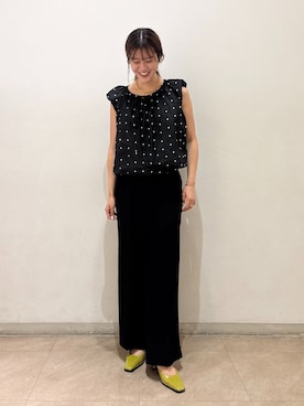 「アイテム（パンプス、グリーン系）」を使った、nozomiさん（レディース・165cm）の夏コーディネート
