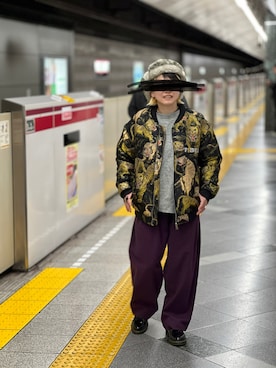 「GLOSTER（グロスター）のアイテム」を使った、bun-changさん（レディース・149cm）の冬コーディネート