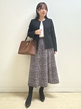 「Reflect（リフレクト）のアイテム（アクセサリー）」を使った、reoさん（レディース・157cm）の冬コーディネート