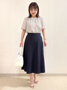 「Reflect（リフレクト）のアイテム（トップス）」を使った、reoさん（レディース・157cm）の夏コーディネート