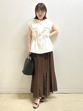 「Reflect（リフレクト）のアイテム（トップス）」を使った、reoさん（レディース・157cm）の夏コーディネート