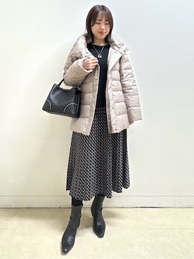 「Reflect（リフレクト）のアイテム（ダウンジャケット/コート）」を使った、reoさん（レディース・157cm）の秋コーディネート