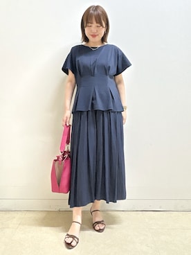 「Reflect（リフレクト）のアイテム」を使った、reoさん（レディース・157cm）の夏コーディネート