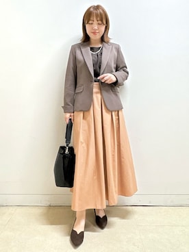 「Reflect（リフレクト）のアイテム」を使った、reoさん（レディース・157cm）の秋コーディネート