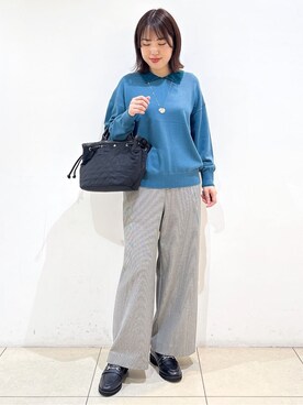 「Reflect（リフレクト）のアイテム（アクセサリー）」を使った、reoさん（レディース・157cm）の冬コーディネート