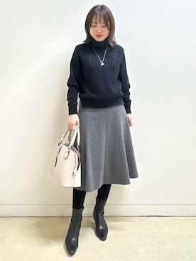 「Reflect（リフレクト）のアイテム（ダウンジャケット/コート）」を使った、reoさん（レディース・157cm）の冬コーディネート