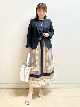 「Reflect（リフレクト）のアイテム（トップス）」を使った、reoさん（レディース・157cm）の夏コーディネート