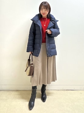 「Reflect（リフレクト）のアイテム（ダウンジャケット/コート）」を使った、reoさん（レディース・157cm）の秋コーディネート