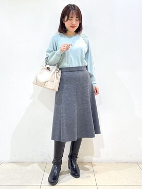 「Reflect（リフレクト）のアイテム（ダウンジャケット/コート）」を使った、reoさん（レディース・157cm）の冬コーディネート