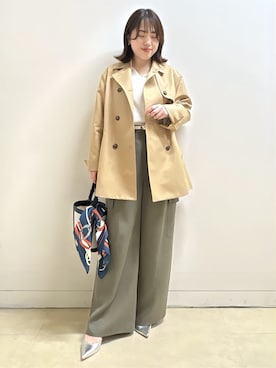 「Reflect（リフレクト）のアイテム（パンツ）」を使った、reoreflect8さん（レディース・157cm）の春コーディネート