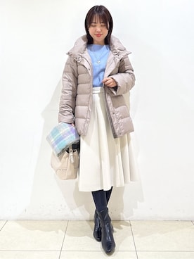 「Reflect（リフレクト）のアイテム（ダウンジャケット/コート）」を使った、reoさん（レディース・157cm）の秋コーディネート