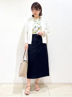 「Reflect（リフレクト）のアイテム」を使った、reoさん（レディース・157cm）の夏コーディネート