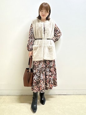 「Reflect（リフレクト）のアイテム」を使った、reoさん（レディース・157cm）の秋コーディネート