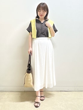 「Reflect（リフレクト）のアイテム（トップス）」を使った、reoさん（レディース・157cm）の夏コーディネート