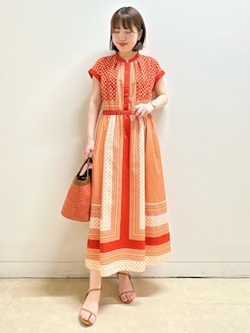 「Reflect（リフレクト）のアイテム」を使った、reoさん（レディース・157cm）の夏コーディネート