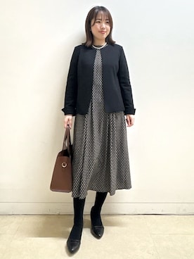 「Reflect（リフレクト）のアイテム（アクセサリー）」を使った、reoさん（レディース・157cm）の冬コーディネート