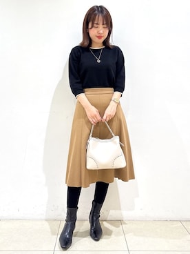 「Reflect（リフレクト）のアイテム（アクセサリー）」を使った、reoさん（レディース・157cm）の冬コーディネート
