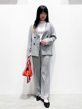 「grove（グローブ）のアイテム（パンツ）」を使った、gksn9912さん（レディース・165cm）の春コーディネート