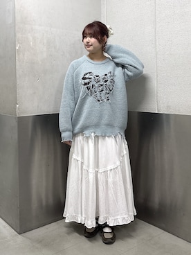 「ダメージニット」｜ryokawcloさん（レディース・165cm）の秋コーディネート