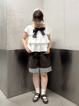 「w closet（ダブルクローゼット）のアイテム」を使った、ryokawcloさん（レディース・165cm）の夏コーディネート