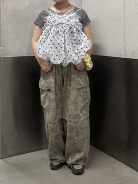 「w closet（ダブルクローゼット）のアイテム」を使った、ryokawcloさん（レディース・165cm）の夏コーディネート