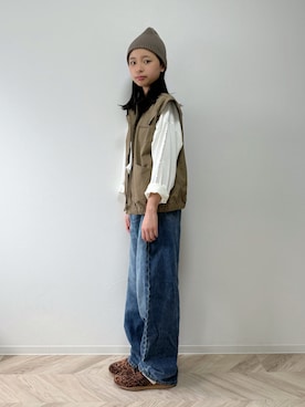 「アイテム（シューズ）」を使った、uranさん（キッズ・147cm）の秋コーディネート