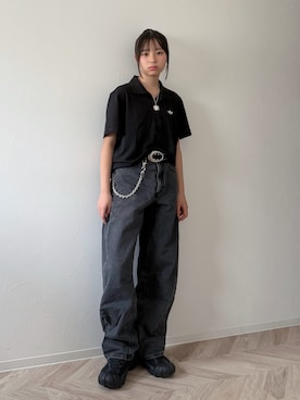 「GU（ジーユー）のアイテム」を使った、uranさん（キッズ・150cm）の夏コーディネート