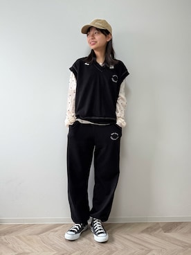 「シアートップス」｜uranさん（キッズ・144cm）の秋コーディネート