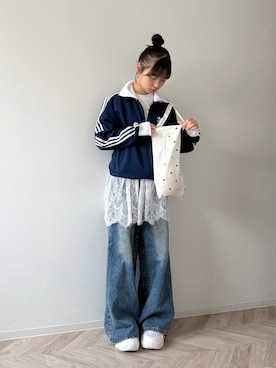 「FREAK'S STORE（フリークスストア）のアイテム」を使った、uranさん（キッズ・149cm）の春コーディネート