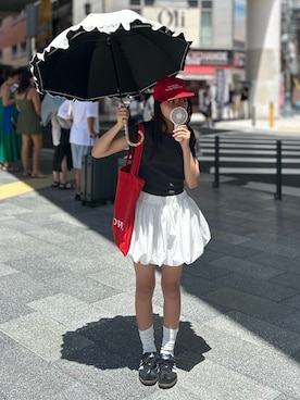 「adidas（アディダス）のサンバ OG / SAMBA OG / アディダスオリジナルス adidas Originals（スニーカー）」を使った、uranさん（キッズ・144cm）の夏コーディネート