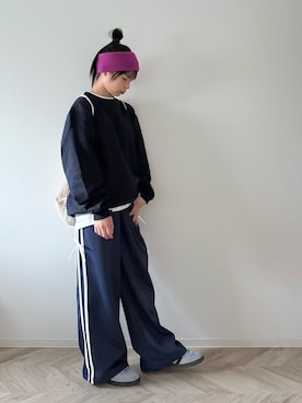 「アイテム（ヘアバンド）」を使った、uranさん（キッズ・147cm）の冬コーディネート