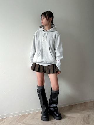 「LOWRYS FARM(ローリーズファーム)のラナテックプリーツスカート 116774(スカート)」を使った、uranさん(キッズ・150cm)の秋コーディネート