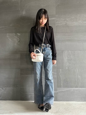 「アイテム（Tシャツ/カットソー）」を使った、uranさん（キッズ・147cm）の秋コーディネート