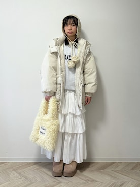 「アイテム（シューズ）」を使った、uranさん（キッズ・147cm）の冬コーディネート