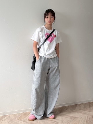 「adidas(アディダス)のHAMBURG W IH5459(スニーカー)」を使った、uranさん(キッズ・150cm)の夏コーディネート