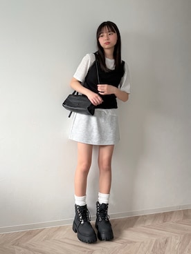 「WEGO（ウィゴー）のアイテム」を使った、uranさん（キッズ・149cm）の春コーディネート