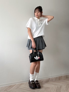 「GU（ジーユー）のアイテム」を使った、uranさん（キッズ・150cm）の夏コーディネート