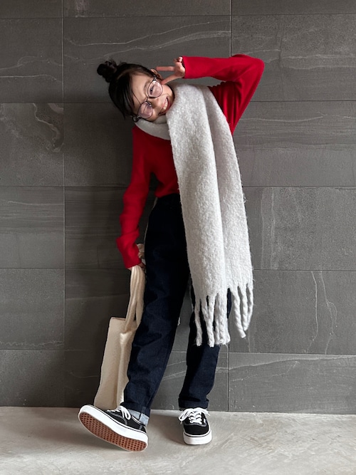 uranさんのニット/セーター「綿100%細タートルリブニット。(antiqua|アンティカ)」を使ったコーディネート