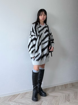 「CIAOPANIC TYPY（チャオパニックティピー）のアイテム」を使った、uranさん（キッズ・149cm）の冬コーディネート